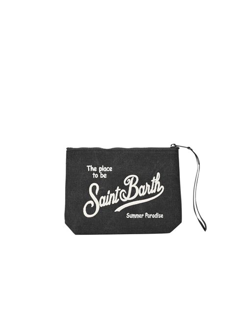 Pochette Aline Canvas in misto cotone Nero Mc2 Saint Barth | ALI004701265L